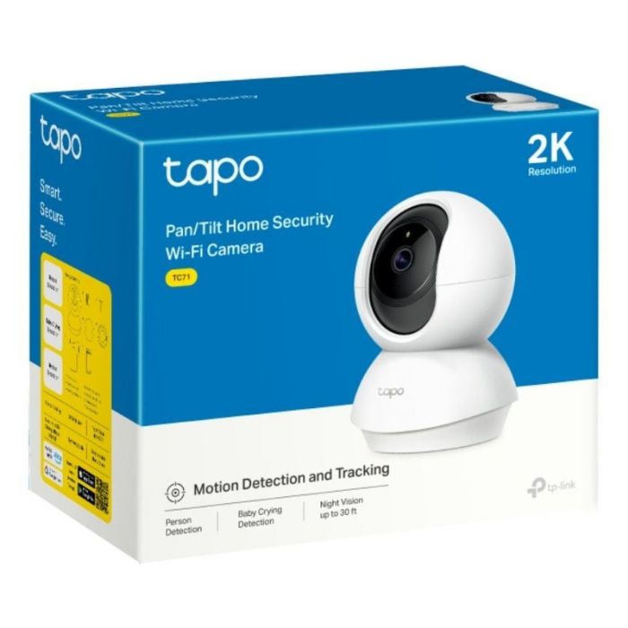Câmara de Vigilância Interior TP-Link Tapo TC71 Pan/Tilt Home Security 2K WiFi 360 - Image 2