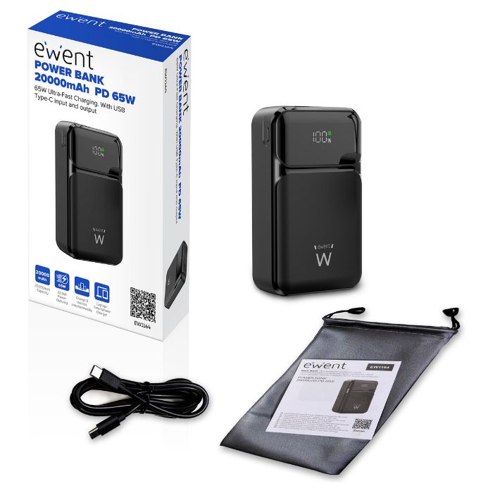 Powerbank 20000mAh FastCharge 65W Preto - Image 3