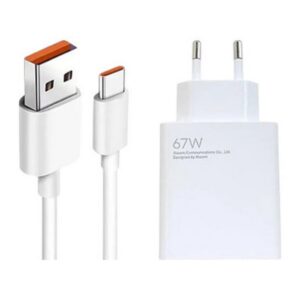 Carregador Xiaomi HyperCharge Combo USB 67W Branco